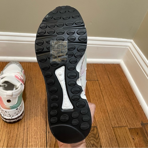 YOKI Fashion Sneakers Glitter Fuchsia Multicolored Tie Dye Polka Dot Size 6 - Picture 11 of 12